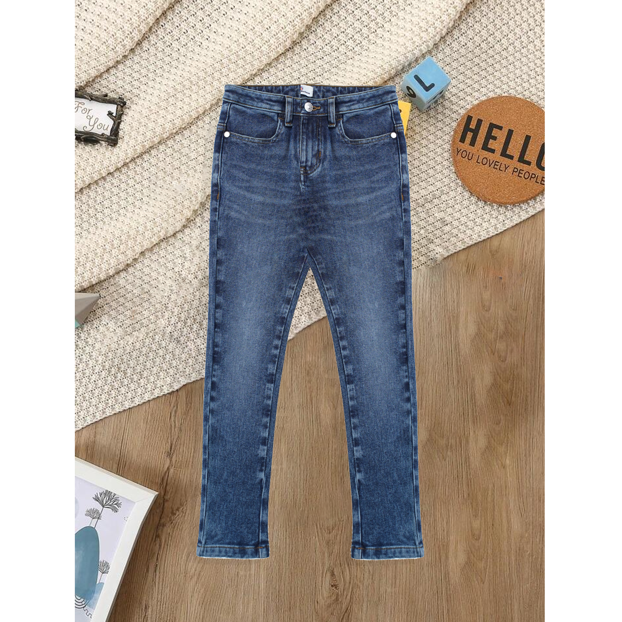 Girls Kids 5 pocket jeans (GPS25-0002)