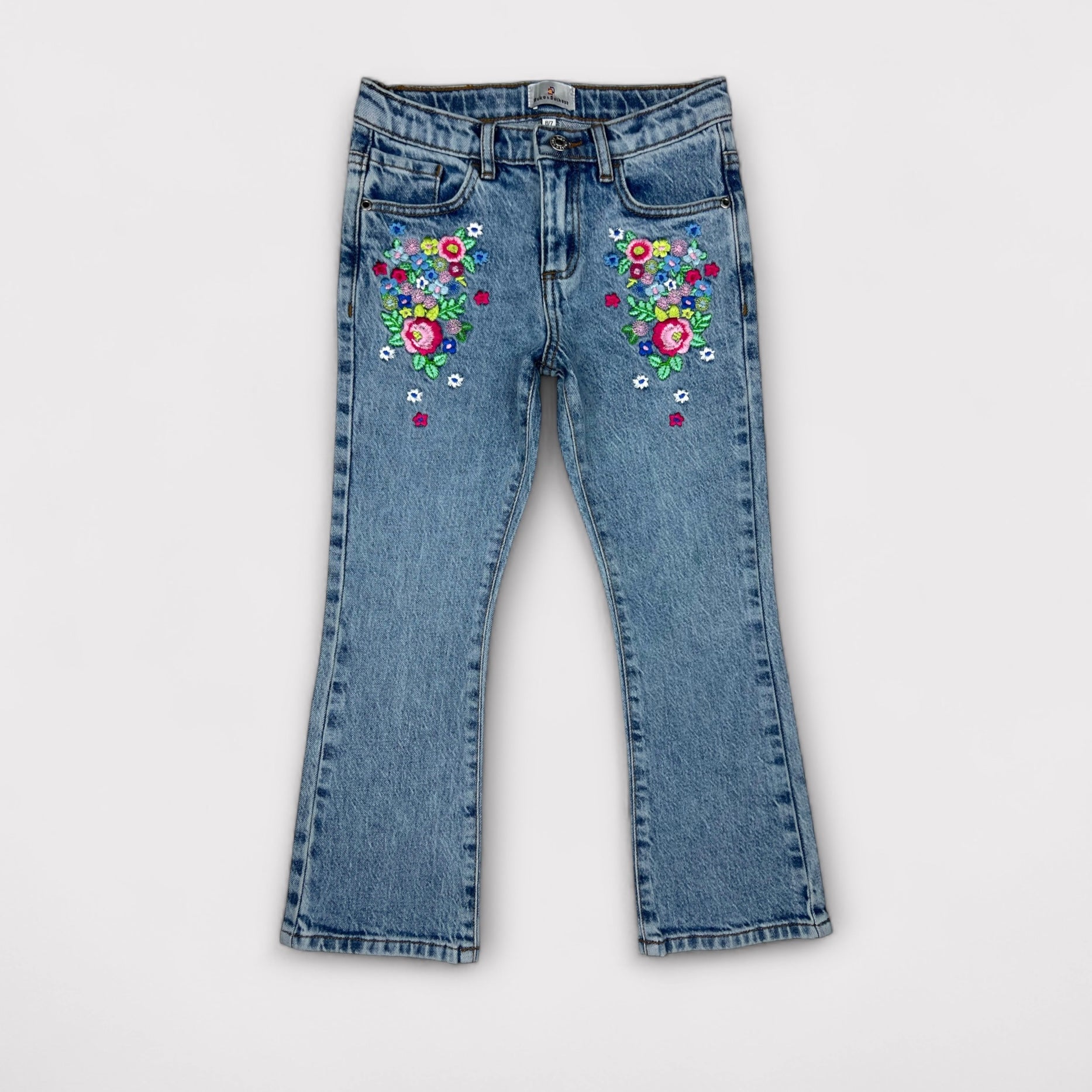 Girls Embroidered Flared Jeans (GPS25-0015)
